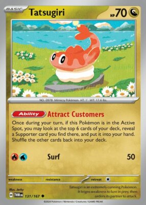 x4 Tatsugiri - 131/167 - Uncommon Pokemon SV06 Twilight Masquerade