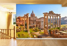 3D Building Pillars 240 Wallpaper Mural Paper Wall Print Indoor Murals CA Sinsin