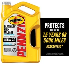Pennzoil Platinum Full Synthetic High Mileage 5w-30
