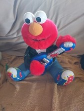 Rock N Roll Elmo-Fully Working-Guitar Plays Music Sings And Shakes- Vintage 1998