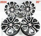 4 2023-25 GMC Sierra Yukon Canyon 20" Factory OEM Charcoal Machined Wheels Rims