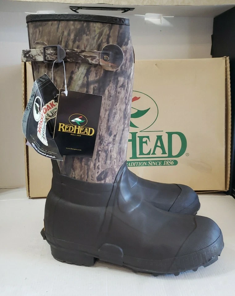 RedHead 16" 3 Ply Stretch Waterproof Boots Mens 10 with Box - Mossy Oak Break-up - Image 3 of 4