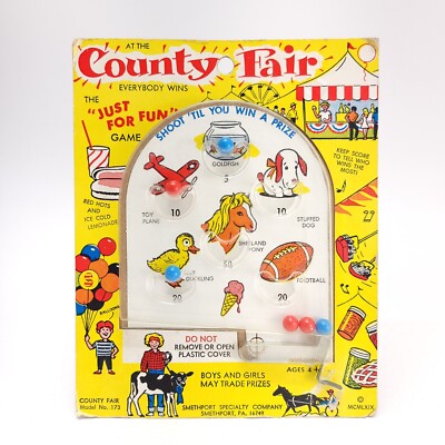 Vintage At County Fair Jeder gewinnt Flipper Reisespiel Karneval