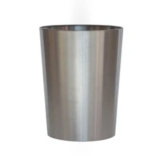 Mainstays Brushed Nickel Metal Bathroom Wastebasket, 2.2 gal