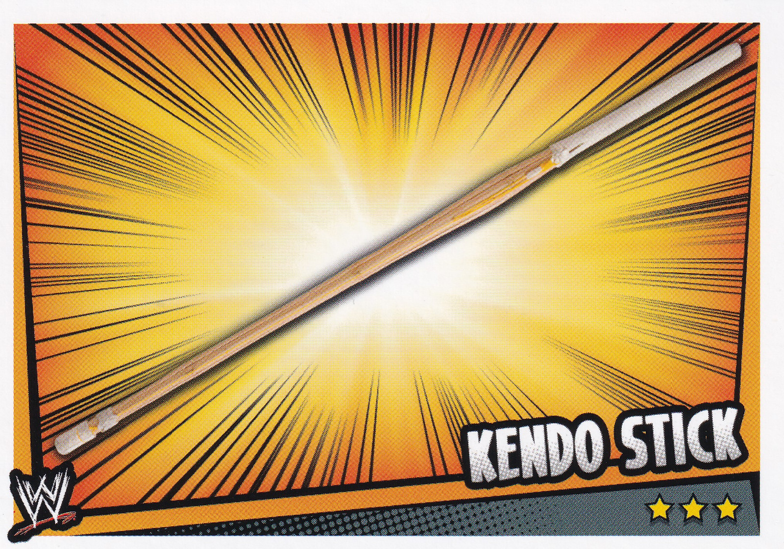 2011 Topps WWE Kendo Stick Prop Slam Attax Rumble Near Mint eBay