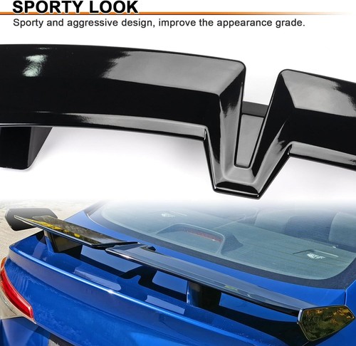 55" Black Rear Trunk Spoiler Wing Drill-free PRO Style For Maserati Gran Turismo - Picture 6 of 16