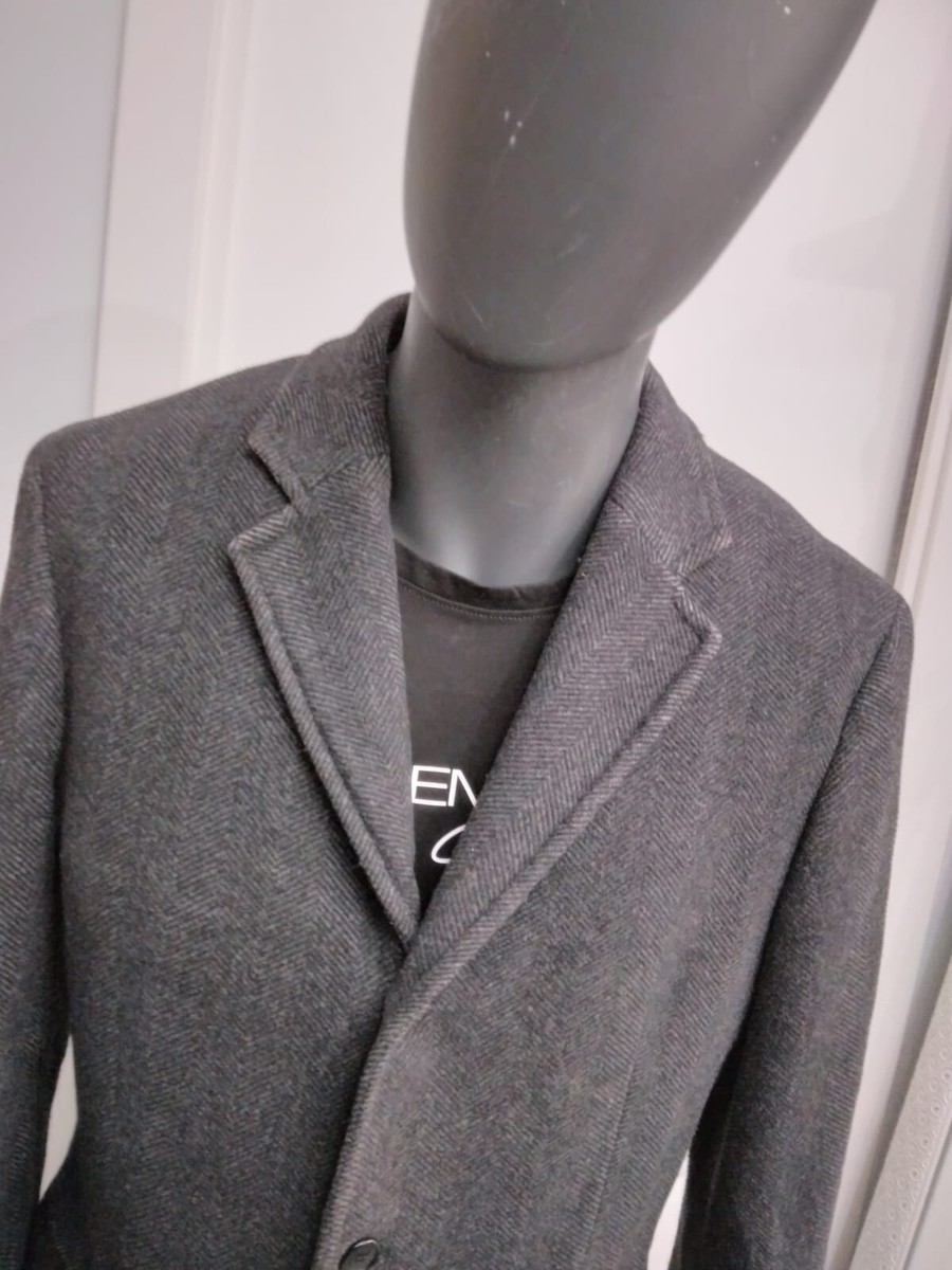 ジャケット・アウター cashmere super long coat vintage sullen Nick Name Cashmere Blend Coat Used Men's Size 50 Gray