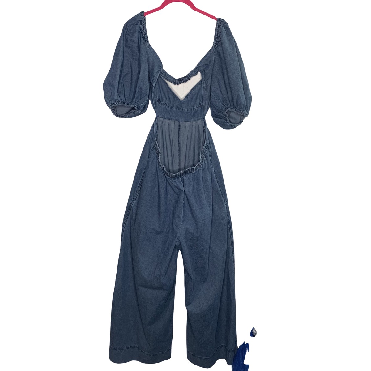 未使用★Ameri★MEDI PUFF SLEEVE ROMPERSオケージョン Ameri（アメリ）の「MEDI PUFF SLEEVE ROMPERS（つなぎ