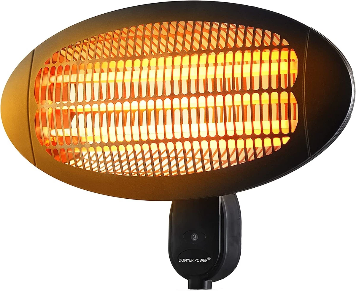Wall mounted quartz infrared courtyard heater, multiple adjustment modes |  eBay