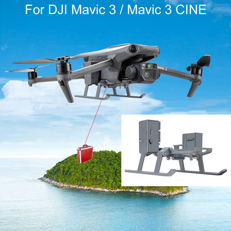 DJI Mavic 3 Drone Thrower with Airdrop System and Landing Gear-image