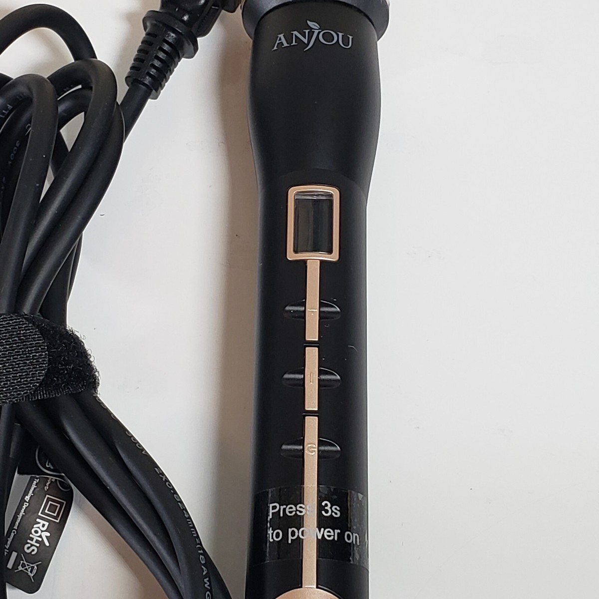 Anjou Curling Iron Wand Model AJ-PCA011/100-240V 62W Tested and