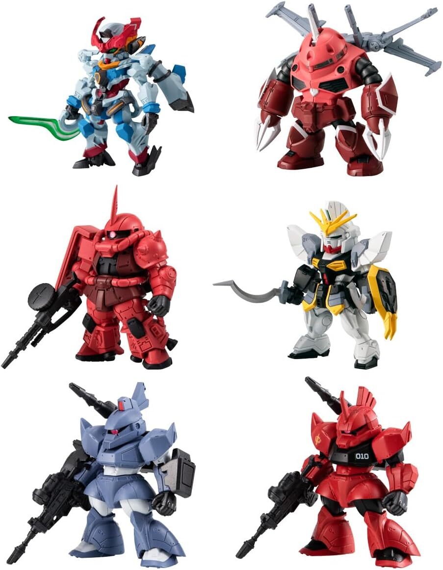FW Gundam Converge #27 Set of 6 GQuuuuuuX Z'Gok Zaku II Sandrock