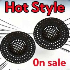 Black Strainer for the sink Drainer Kitchen Bathroom Plastic Filter Drain
