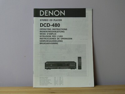 Denon DCD-480  Bedienungsanleitung