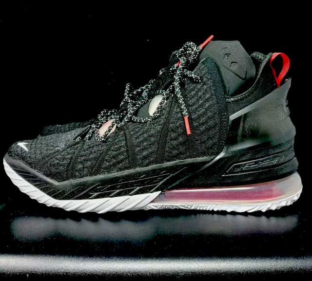 lebron xviii black university red