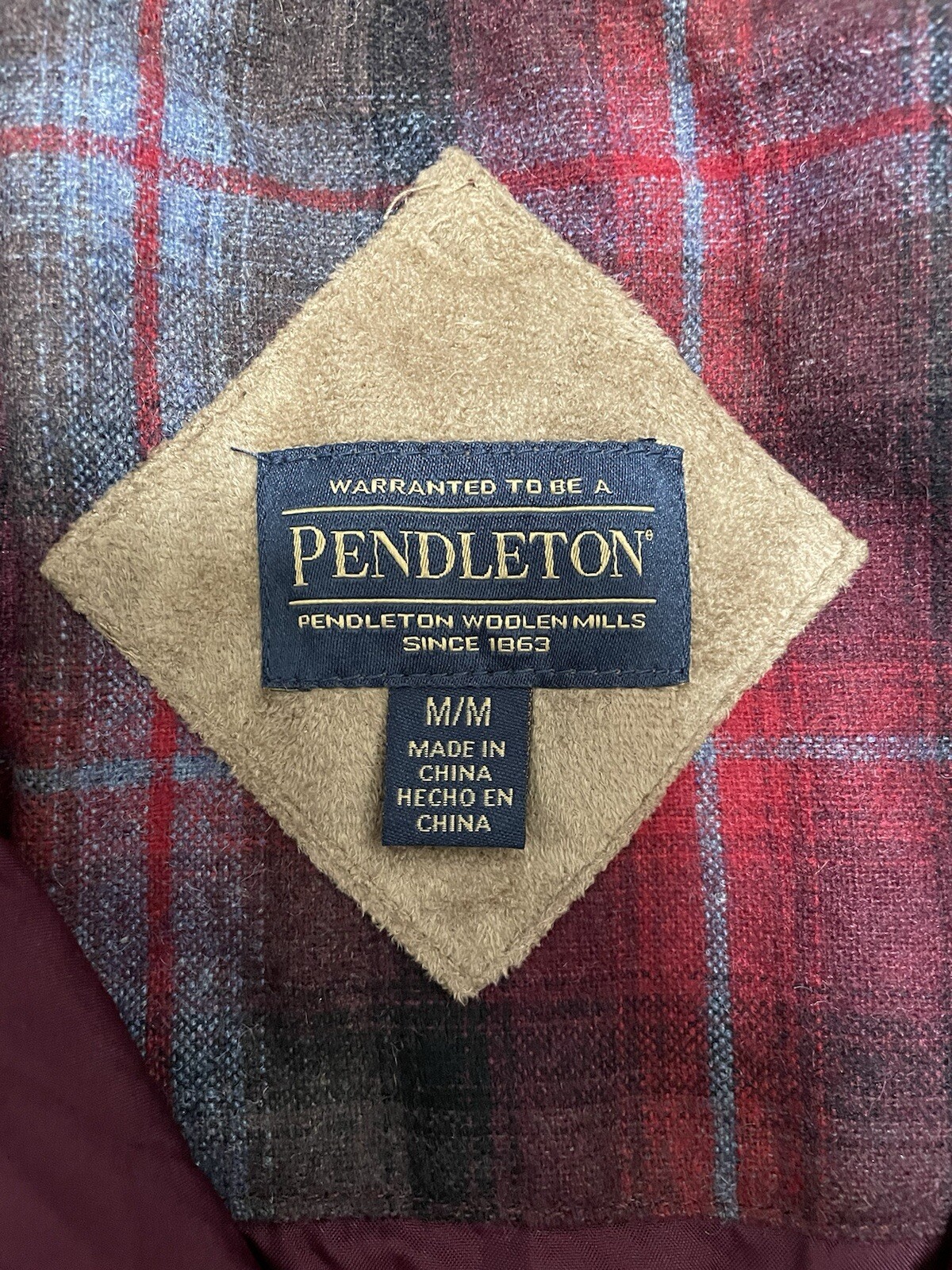 Pendleton Jacket Women's Medium Lined Wool Plaid … - image 3