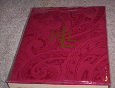 RALPH LAUREN  Paisley Suite Red 60" X 104" TABLECLOTH NEW