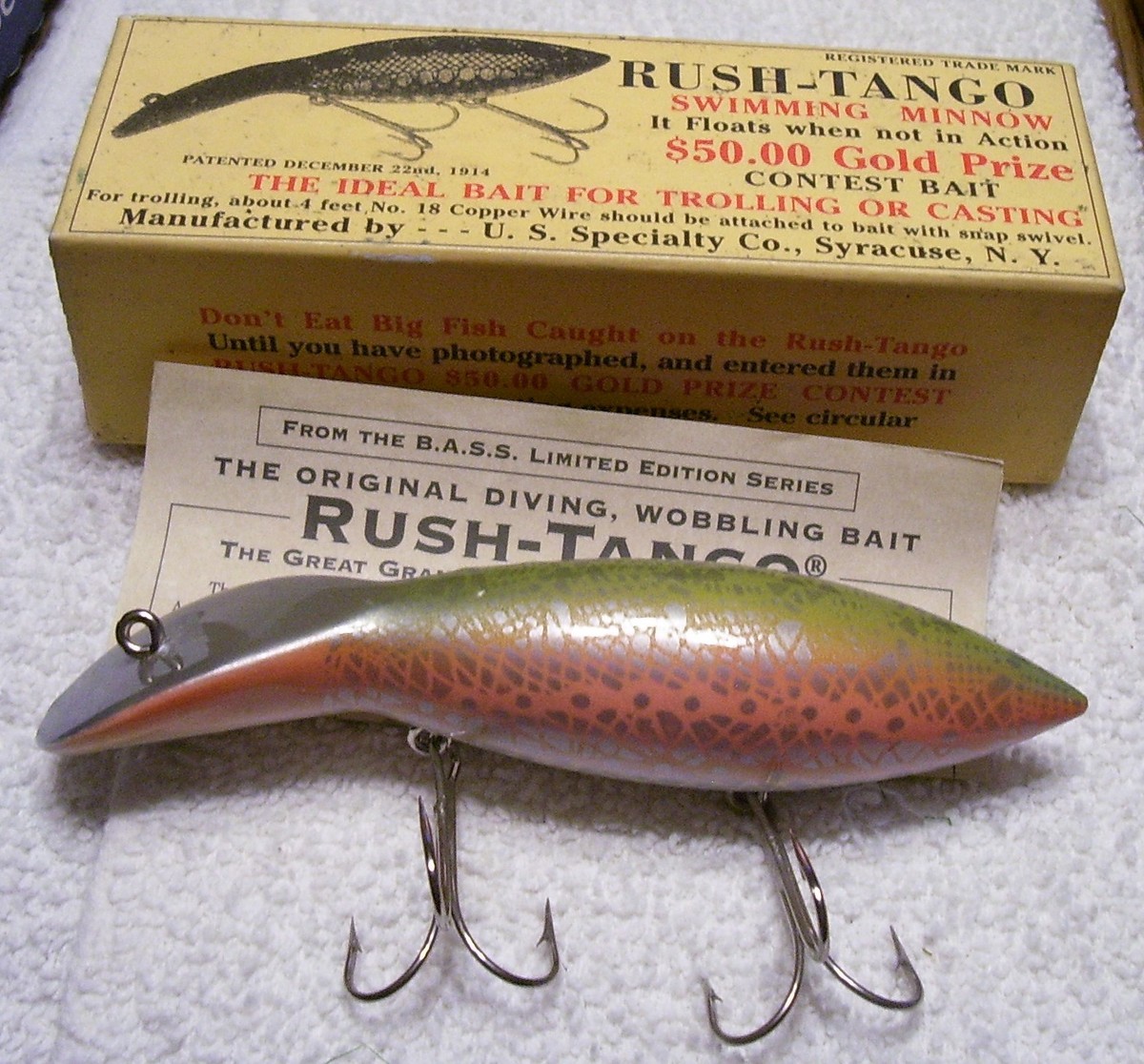 BASS RUSH TANGO MINNOW LURE 01/28/18MW MIB PAPERS COLLECTORS EDITION 2000 | eBay BASS RUSH TANGO MINNOW LURE 01/28/18MW MIB PAPERS COLLECTORS EDITION 2000 | eBay