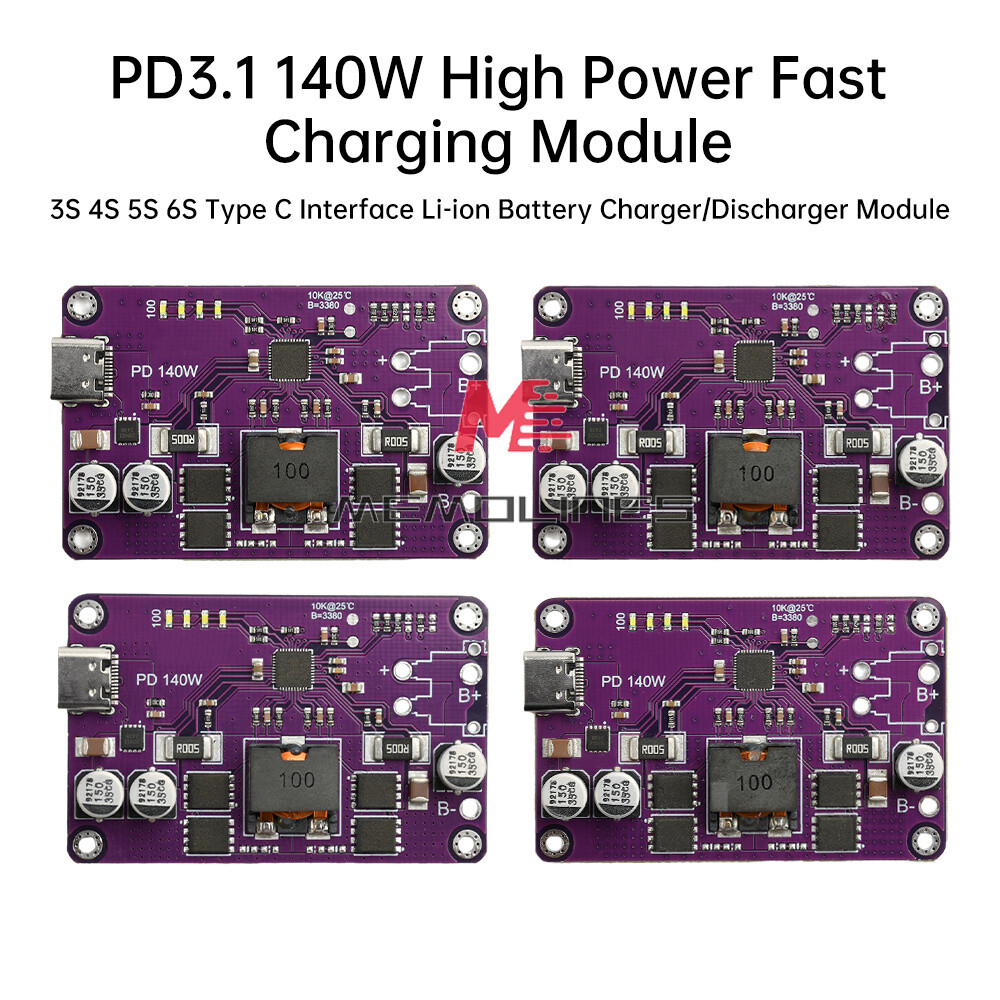 PD3.1 140W Fast Charging 3S 4S 5S 6S Li-ion Battery Charging
