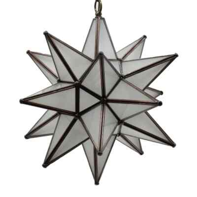 15 Inch Glass Star Pendant Lights