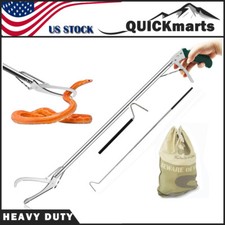 Heavy Duty Snake Tongs Snake Bag Reptile Snake Hook Catcher Stick Handling Tools
