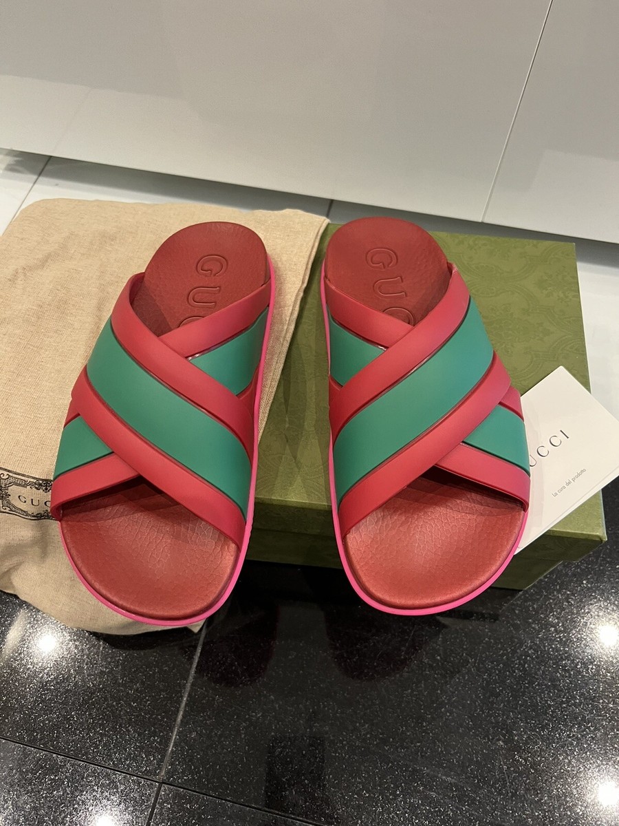 NEW UNUSED GUCCI SLIDES SIZE EU38 25CM - ミュール