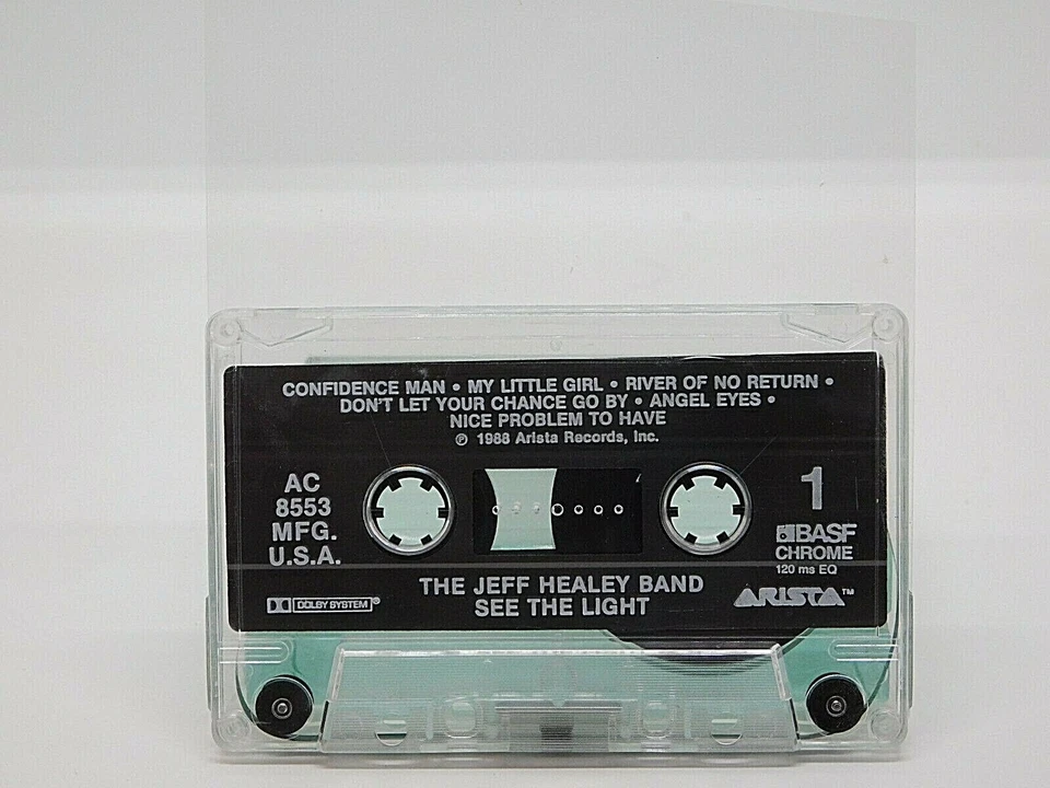 Cassette The Jeff Healey Band See The Light 1988 Arista Records - Image 2 of 2