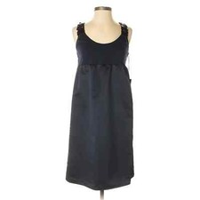 Simply Vera by Vera Wang Versatile Navy Blue Dress w/ Sequin Trim Size 4 Misses