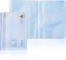 Transparent Credit Card Holder Wallet Insert 2 Pack, 6 Pages, 12 Slots