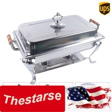 Catering Stainless Steel Chafer Chafing Dish Sets 8 QT Full Size Buffet