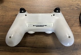 PS4 Slim Console + 2 Controllers (White & Camo) + Cables &ndash; Tested Working 