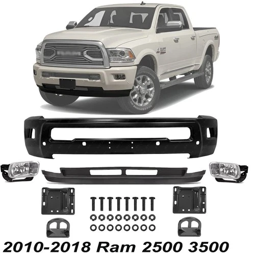 Front Bumper Face Bar Paintable Kit With Brackets For 2010-2018 Ram 2500 3500 - Picture 1 of 7