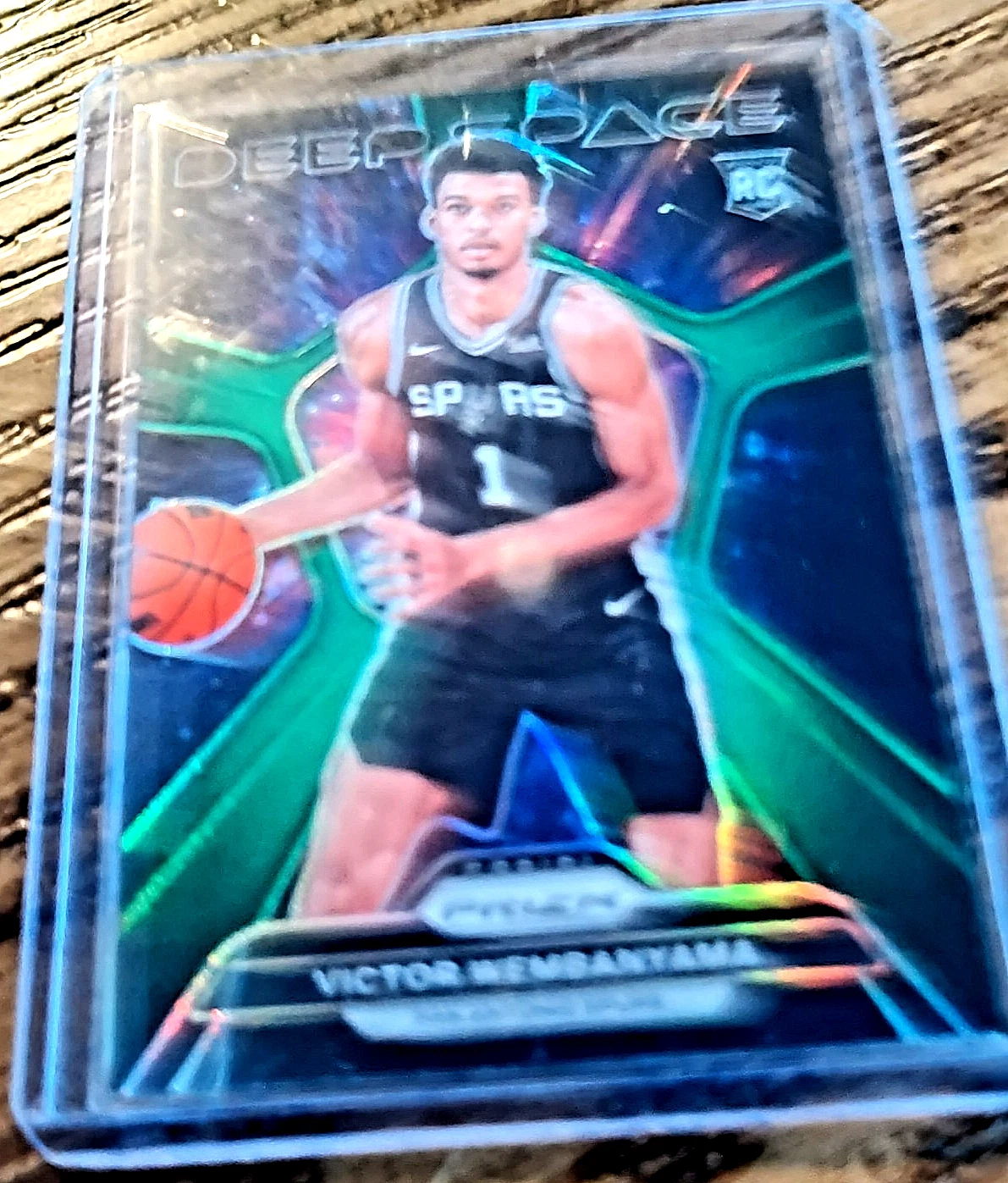 2023-24 GREEN Panini Prizm Deep Space  Victor Wembanyama RC San Antonio Spurs #1