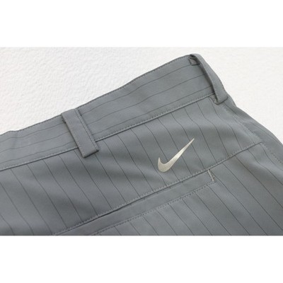 Nike Golf Pants Mens 36x32 Gray Pinstripe Dri-FIT Tour Performance