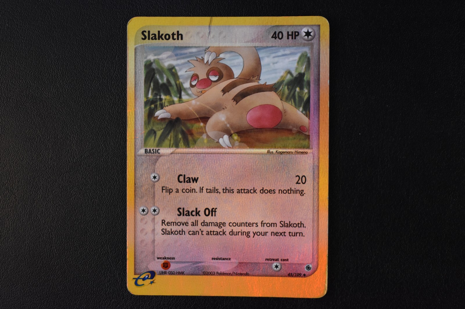 Slakoth 45/109 Ruby and Sapphire Reverse Holo