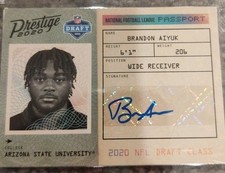 2020 Panini Prestige NFL Passport Signatures Brandon Aiyuk San Francisco