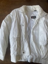 White vintage andy johns jacket 80s