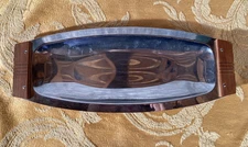 Vintage 60s Kromex Serving Tray Danish Modern Mid Century Mad Men Retro Decor