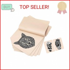 CICITOYWO 5 Pcs Blank Tattoo Skin Practice, Fake Skin Double Sides 8x6in Tattooi