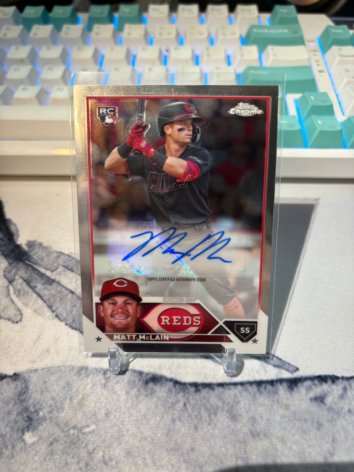 2023 Topps Chrome Update Matt McLain Auto #AC-MMC (AU, RC)