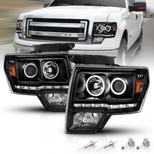 for 2009-2014 Ford F150 Pickup Xtreme LED Halos Black Projector Replacement Head