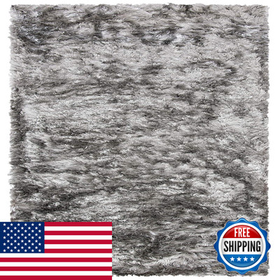 Safavieh Ocean Shag Collection Runner Rug - 23 X 12 Silver Handmade Solid