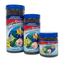 Aquatic Foods Inc. Bloodworms, Grade A Freeze Dried Floating Bloodworms for C...