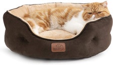 Dog Beds for Small Dogs - round Cat Beds for Indoor Cats, Washable Pet Bed for P