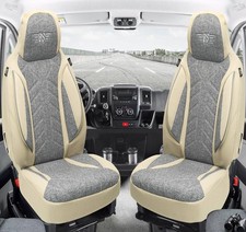 Schonbezüge Sitzbezüge für BMW X5 E53 Bj 1999-06 in Grau/Beige PLKT209