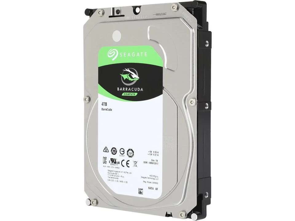 Seagate BarraCuda ST4000DM004 4TB 5400 RPM 256MB Cache SATA 6.0Gb/s 3.5" Hard - Image 2 of 4