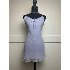 Frederick  s of Hollywood Sheer Fairycore Slip Dress Blue Purple Floaty M