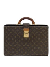 Louis Vuitton Serviette Fermoir Briefcase M53305 Monogram Brown Used