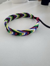 Handmade Black History Month Friendship Bracelet Colourful Symbol of Unity Pride