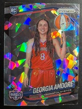 2025 Panini Prizm WNBA Cracked Ice Rookie #140 Georgia Amoore Variation Mystics